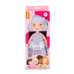 Weiches Spielzeug, süße Schwestern - Kleidungsset: Lila Kleid (35 cm)