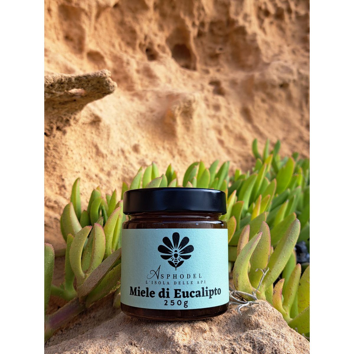 Eucalyptushoning - 100% Sardijnse rauwe honing - natuurlijk - 250 g