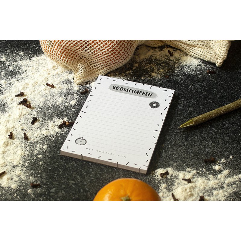 Stationery Set Notepad Shopping List A6 // Set 2 Pieces