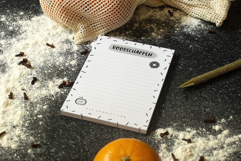 Stationery Set Notepad Shopping List A6 // Set 2 Pieces