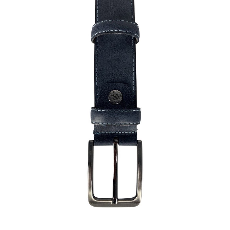 Cintura in pelle monogramma | Genuina pelle | Cintura maschile e signore | 3,5 cm | 8 colori