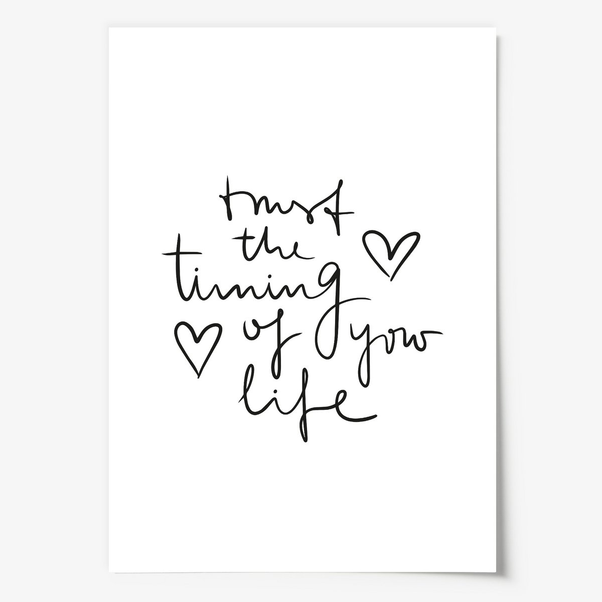 Poster: Trust the timing of your life