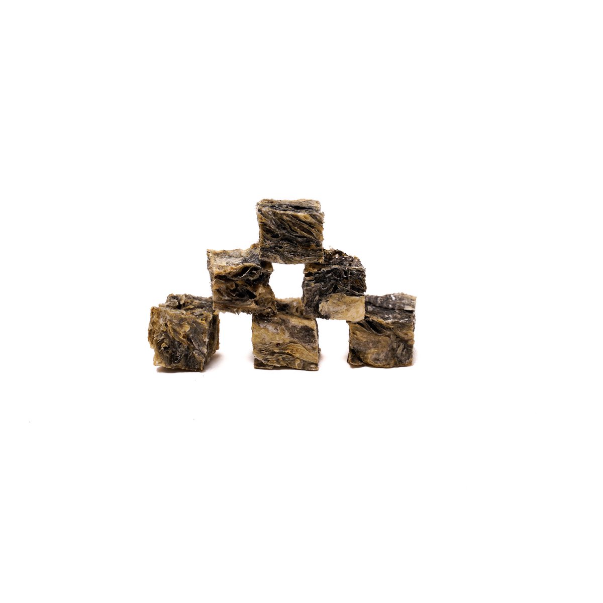 Cubi di pelle di merluzzo essiccati Snack per cani naturali monoingrediente Sfuso 1 kg