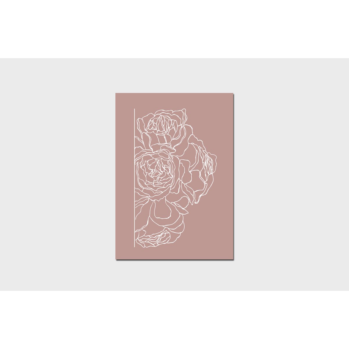 Pink Peony Roses Poster