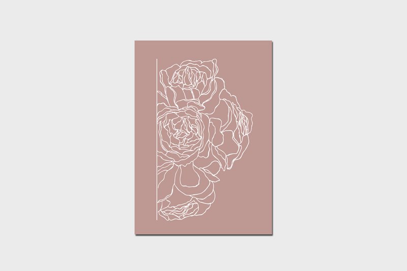 Pink Peony Roses plakat