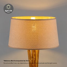 Home Sweet Home Fabric Lampshade Brown - 35 x 30 x 19 cm