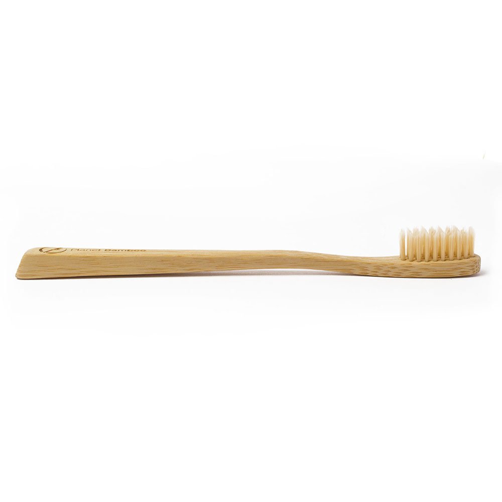 Bambus Zahnbürsten - medium - beige - für Kinder