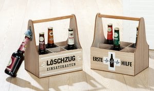 MDF 6-bottle carrier "Help" VE 4 so