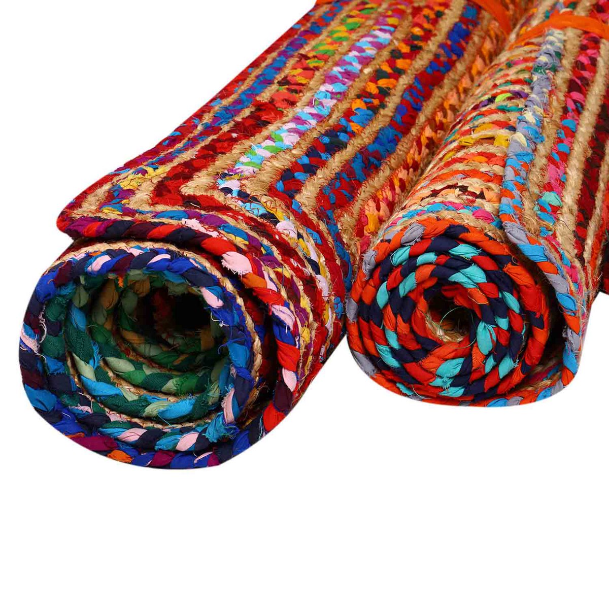 Jute Teppich Esha bunt