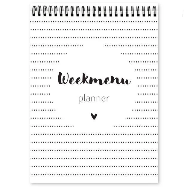 Fyllbooks Weekmenu met boodschappenlijstje - Wire-o