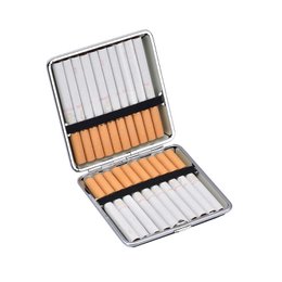 Braune und schwarze Zigarettenetuis x12