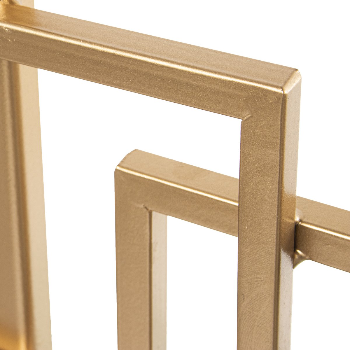 GOLDEN METAL WALL APPLIANCE W/MIRRORS _120X2X53CM ST71932