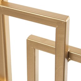 APLIQUE PARED METAL DORADO C/ESPEJOS _120X2X53CM ST71932