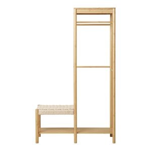 Ember Clothes Rack - Natural, Bamboo, Paper Cord, 95x36x165 cm