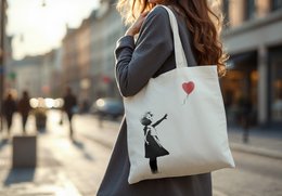 Sac fourre-tout/sac de rue Graffiti de Banksy - Balloon Girl