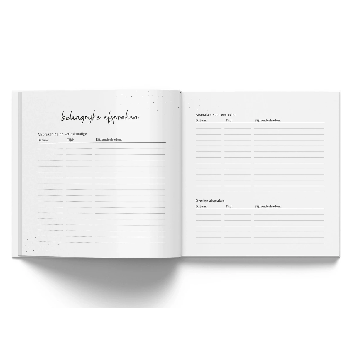 Fyllbooks Mijn zwangerschapsdagboek - Linnen Taupe
