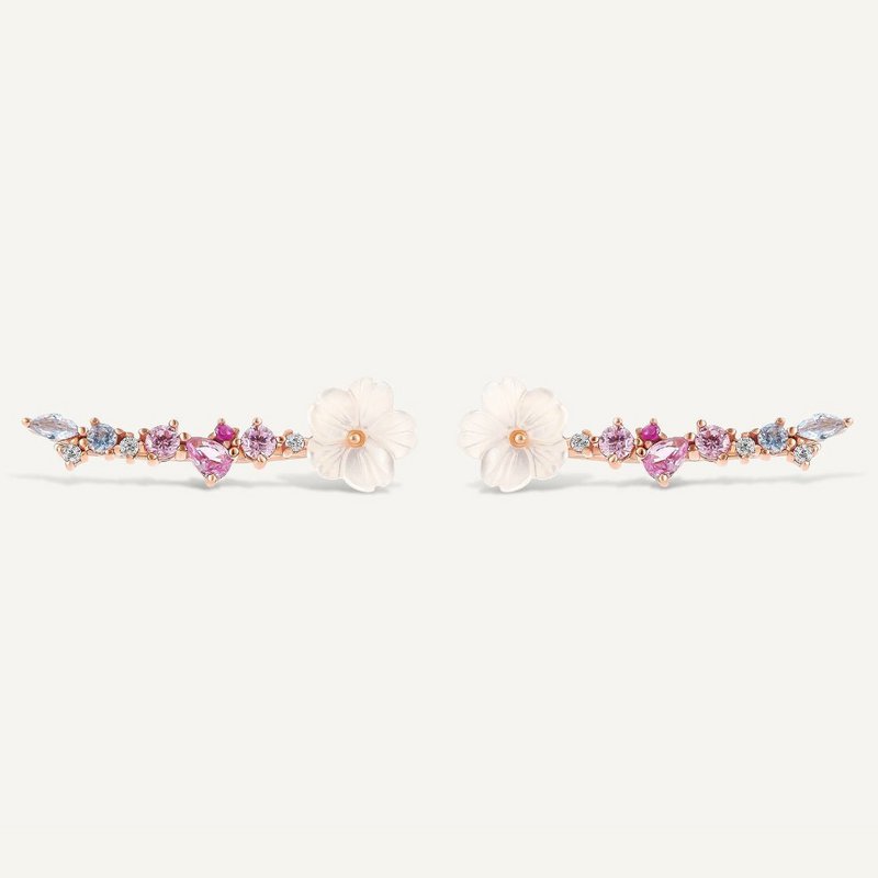 Maëline klatreøreringe - Rose Gold