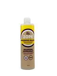  Natural coconut flaxseed shampoo, yellow and beige bottle, 400ml hair care product