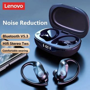 Originele Lenovo LP75 TWS Bluetooth V5.3-hoofdtelefoon Draadloze LED Digitale display-oortelefoon Ruisonderdrukking Waterdichte hoofdtelefoon Nieuw