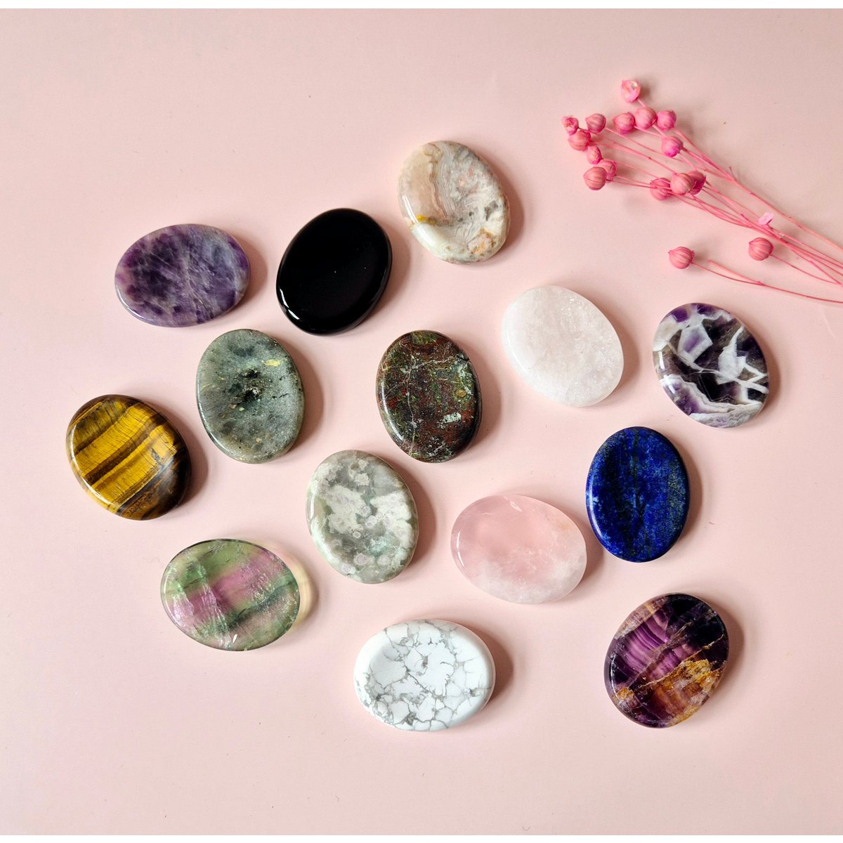 Crazy Agate Worry Stone – Duimsteen voor Rust en Balans