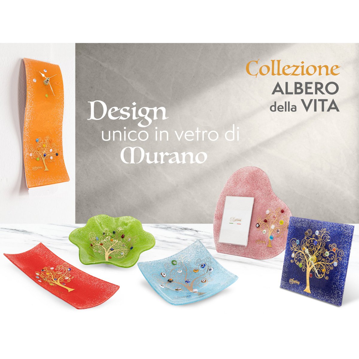 Murano Glass Flower Bowl, Geschenkidee, goldene Baumdekoration und Murano Murrine