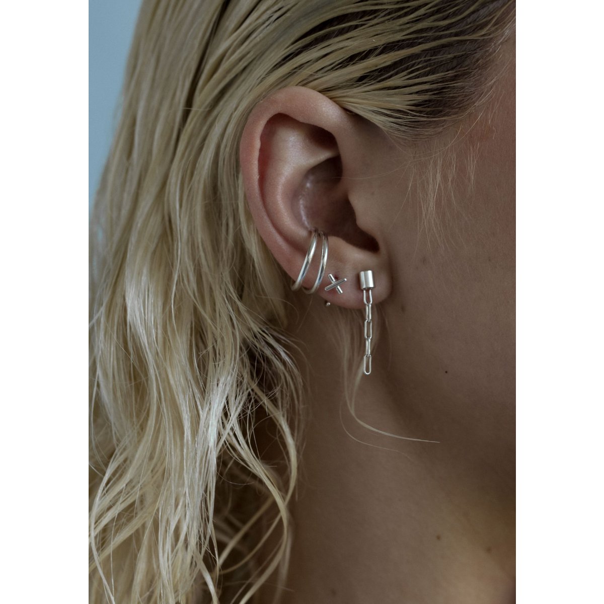 El Dorado Huggie Earrings Silver