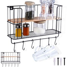 Wall shelf metal 41x12x25.5cm