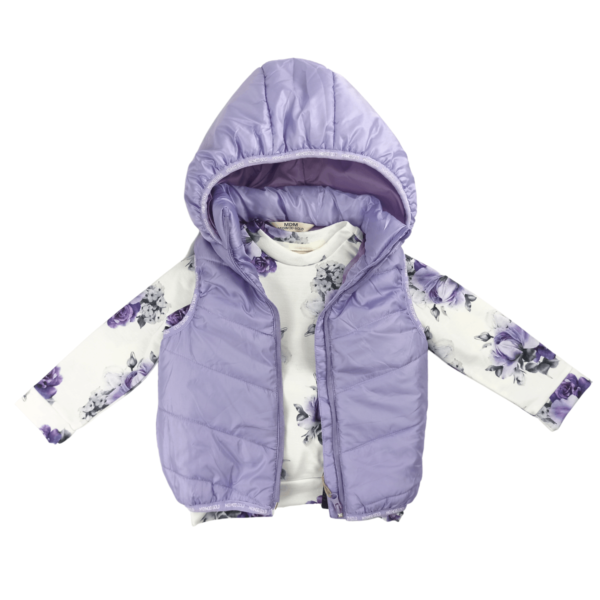 Girl 3-ER sportset met vest, grote 5/8 jaar