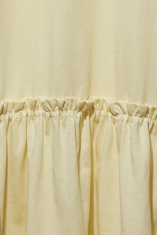 Lea dress in light yellow for women