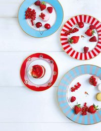 Bowl Love Birds Medallion Red 15cm