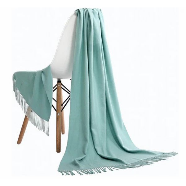 Pashmina Schal dunkle Minze grün