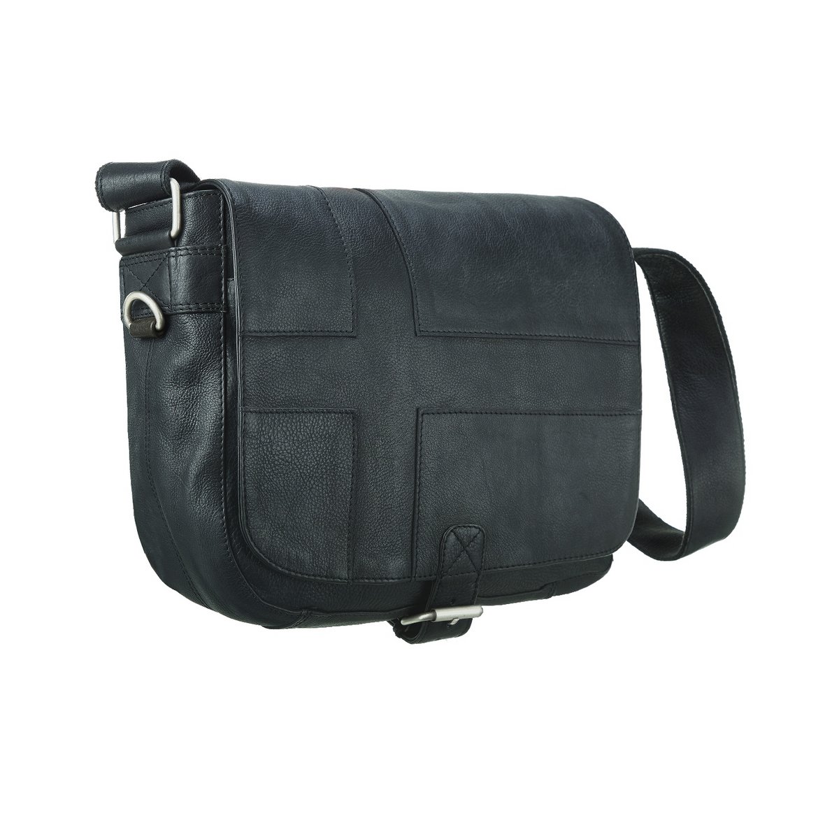 Veinticinco bolso de mensajero Antigo Cross Black *una bolsa dos estilos *