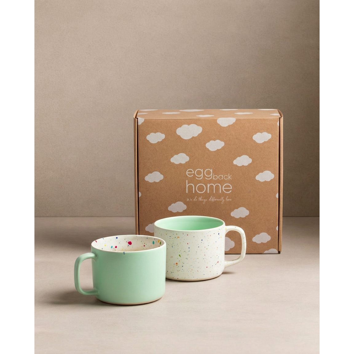 Breeze Party In/Out Stoneware Duo Set Mug 450ml Green