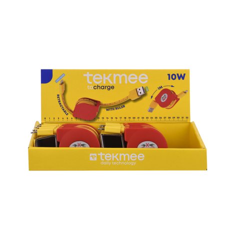 Tekmee USB -Kabel zu Blitz 1M - einziehbare Rolle 10W
