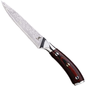 Damascus Schälmesser (4"/10cm) | Sternsteiger - Hiroto Kollektion