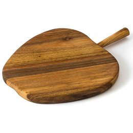 Tabla De Cortar De Madera De Manzana Hecha A Mano Nogal Madera Oscura Sólido Masivo