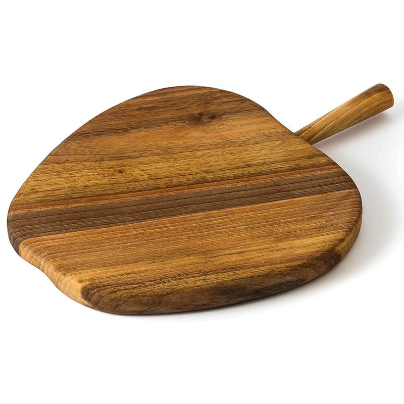 Tabla De Cortar De Madera De Manzana Hecha A Mano Nogal Madera Oscura Sólido Masivo
