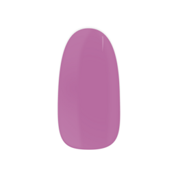 Purple oval gel nail polish, vibrant mauve shade, long-lasting nail color application.
