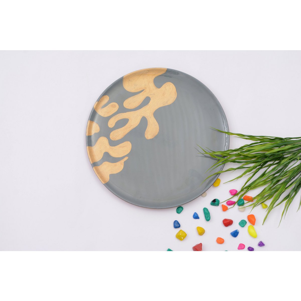 Plateau ou plateau en bois motif ABS