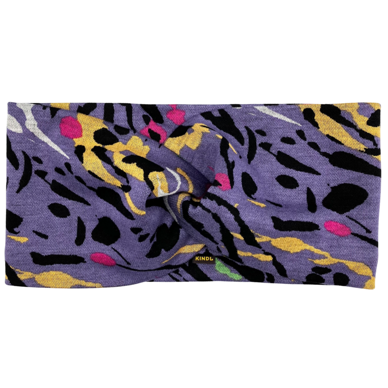 Twist Stirnband Lila Pop Art Frühling Ponte Jersey