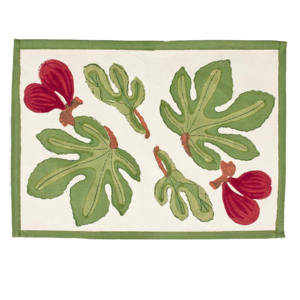 Green red fig table set