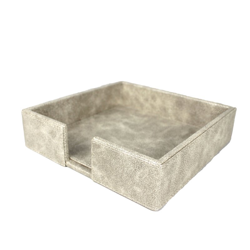 National Holder Square L de cuero sintético Ray Beige