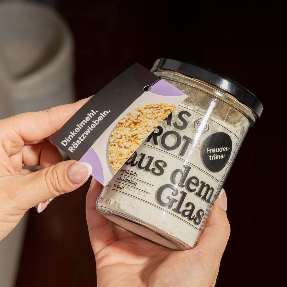 Bio-bread baking mix in the glass "tears of joy" (200 g)