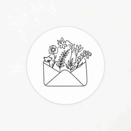 Klistermærke | Konvolutblomster (5 stk.)