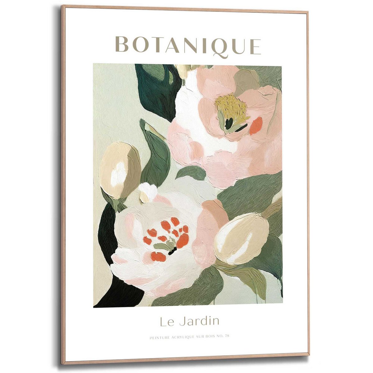Gerahmtes Bild Slim Frame Botanique 70x50