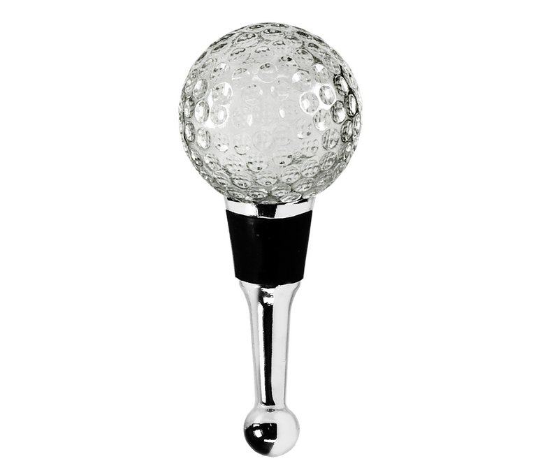 EDZARD flessenstop Golf (hoogte 10 cm) voor champagne, wijn en mousserende wijn, in de stijl van traditionele glaskunst, handgemaakt