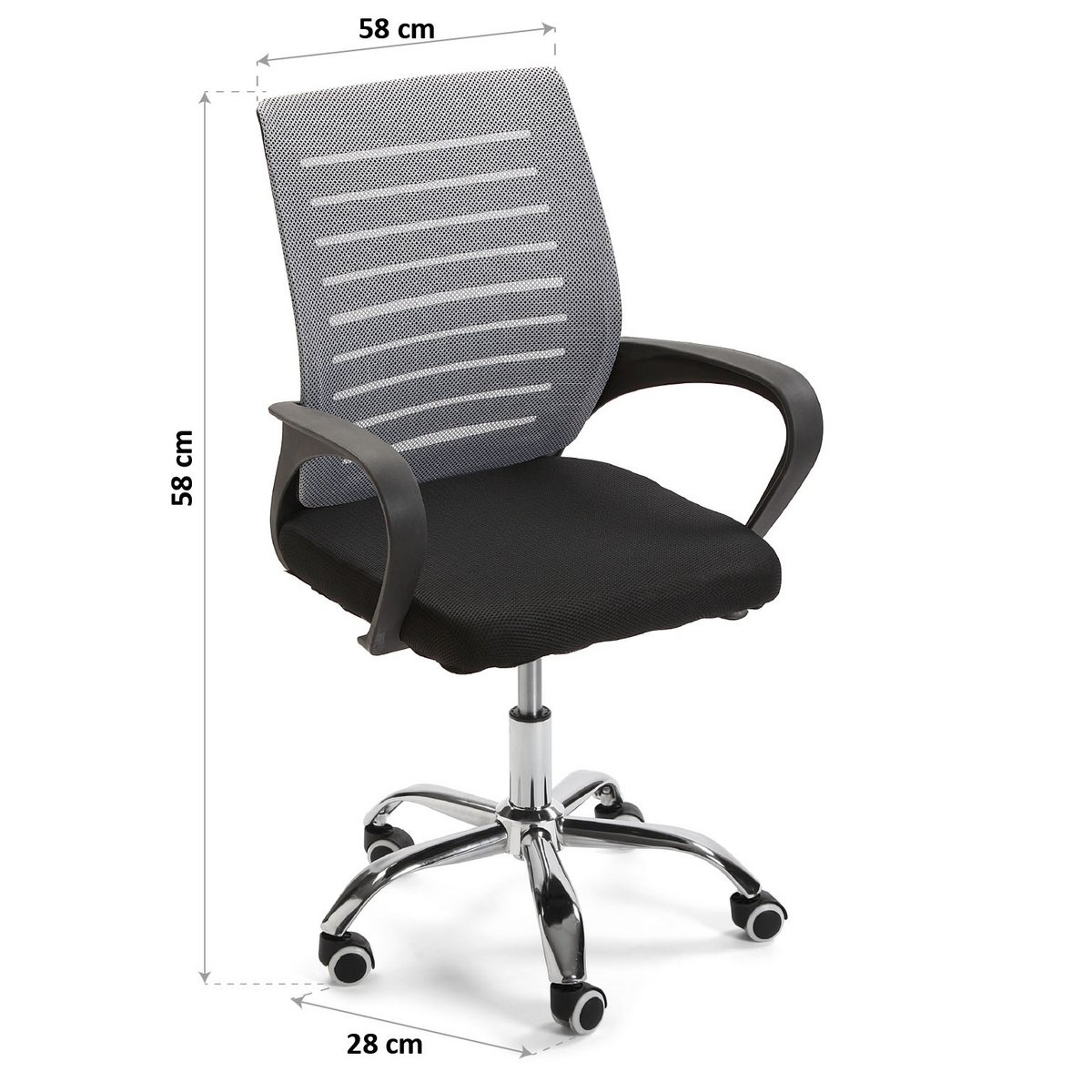 BLACK/ GREY OFFICE CHAIR