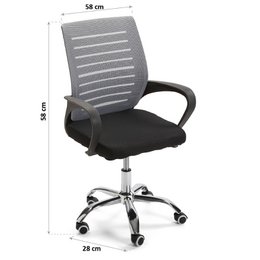 BLACK/ GREY OFFICE CHAIR
