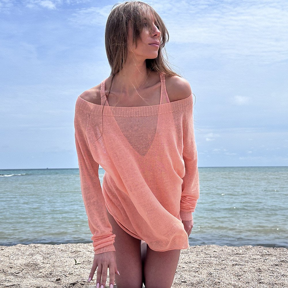 Miam  Boat Salmon Sweater