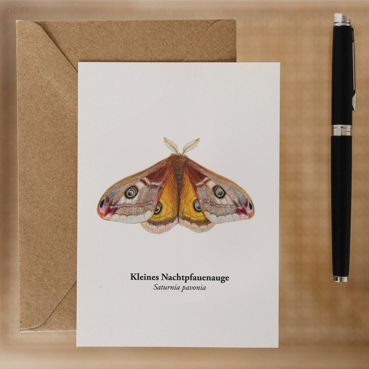 Postal nachtfauenauge, miniprint nachtfalter
